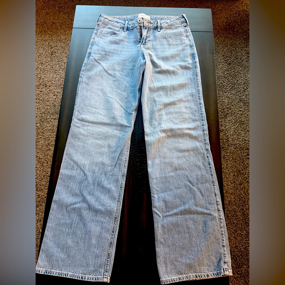 Abercrombie kids girls low rise baggy Jeans. Size 15/16 Long